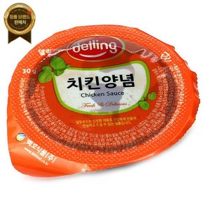 델링 일회용 치킨양념소스 한박스(30g x 100ea) 한식 중식 일식 요리 소스 코스트코, 30g, 100개