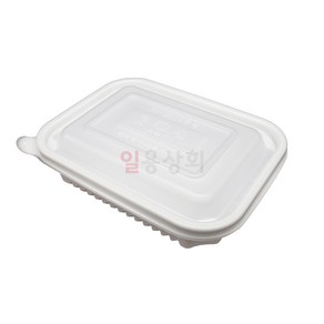 [ILYONG] 사각 찜용기 JH 20155 소 850ml 100세트 PP 백색, 100개, 1세트