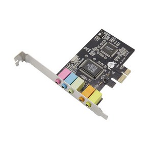 Coms SW692 PCIE 사운드 카드/5.1CH/스테레오/내장형 사운드카드/PC-FI-내장형, 1개, 선택1