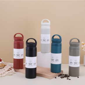 휴대용 보냉 보온병 스텐 텀블러 500ml IY-ST500, 블루, 1개