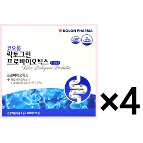 코오롱제약 프로바이오틱스 유산균 60p, 2g, 240개