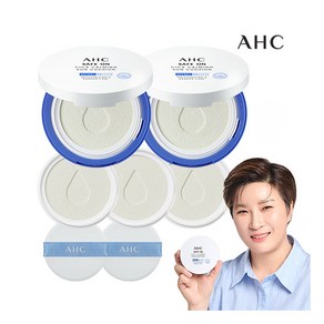 [AHC] [기본] 세이프 온 시카 카밍 선쿠션 본품2개+리필3개+퍼프2개, 25g, 1세트