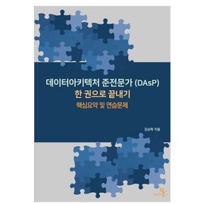 김상목 데이터아키텍처 준전문가 DAsP 한 권으로끝내기 시험 자격증 책, 1개