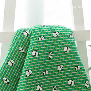누빔원단 면 곰돌이 천 20수 헬로팬더, 1개