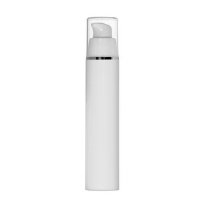 [용기] 에어리스 실버띠 백색 진공에센스 용기 20ml 30ml 50ml 펌프용기 로션공병 휴대용용기, 1개