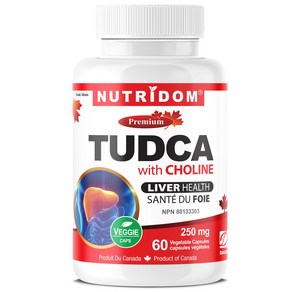 뉴트리돔 투드카 TUDCA 250mg 60베지캡슐, 1개, 60정