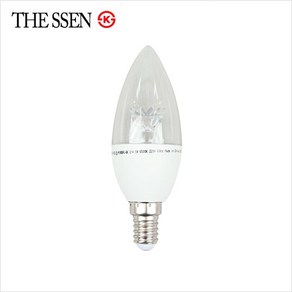 LED 촛대구 5W KS 2색상 E14/E17 샹들리에 장식전구, E17주광색, 1개