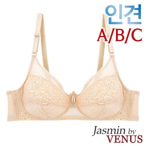 자스민바이비너스 인견 노와이어 풀컵 홑겹브라1종(JBR1308)80A~95C컵 브래지어