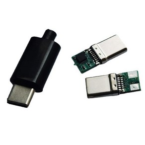 DC 트리거 케이블 USB C타입 수 플러그 QC4 충전 커넥터 5A PD/QC 디코이 보드 고속 충전 5V 9V 12V 15V 20V 모듈 PD 2 3.0, black, 1개