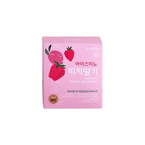 타이거마마 고향 아이스티노 피치딸기 40T, 640g, 1개, 40개