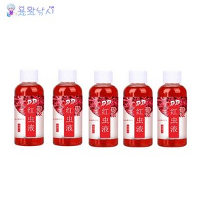 용왕낚시 고농도 물벼룩 집어제 낚시떡밥 첨가제 GU DAO XIANG 홍충액기스 홍충액 60ML, 1개, 물벼룩 집어제 60ML 5병