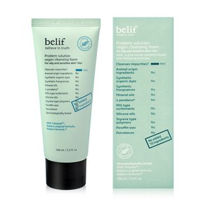 빌리프 프라블럼 솔루션 비건 여드름 클렌징폼 100ml, 1개