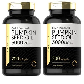 Calyle COLD PRESSED Pumpkin Seed Oil 칼라일 콜드프레스 호박씨 오일 3000 mg 200캡슐 2개, 200정