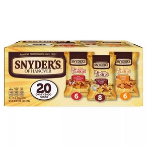 [미국직배송]스나이더스 프레첼 3가지맛x18개입 믹스 Snyder's of Hanover Pretzel Pieces Variety Pack