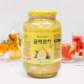 고흥 웰빙 꿀레몬차 2kg+2kg 레몬차 레몬청 액상차, 2kg, 2개, 1개입