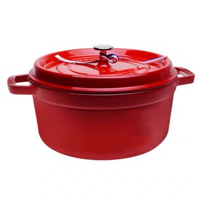 프랑스 staub 주철 냄비 20/22/24 cm 둥근 다기능 가정용 스튜 솥밥, [32] 18cm 와인 레드, 1개