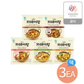 청정원 카레여왕 분말 108g 5종 3개+(추가)마늘양파 108g, 애플허니 108g 3개+(추가)