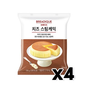 브레디크 치즈 스팀케익 베이커리빵 100g x 4개