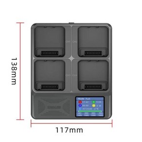 디지털 디스플레이 충전기 허브 DJI 매빅 3 프로 버틀러 4 방향 배터리 고속 3/3 클래식용, 01 Chage Hub, 1개