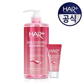 헤어플러스 실크 코팅 샴푸 1000ml+트리트먼트 50ml, 1개