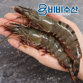 비비수산 신선한 블랙타이거 새우 30마리, 500g(25-30미), 1개