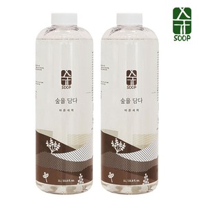 숲바른 아기 유아 세탁세제 1000ml x 2개, 1L