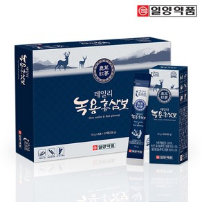 일양약품 데일리 녹용홍삼보 10g x 30포 (1개월분) / 녹용 홍삼스틱 선물세트, 1박스, 300g