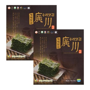 [트레이딩제이] 광천우리맛김 재래식탁김, 2개, 180g