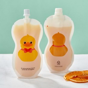 띵파우치 지퍼 투명 스파우트파우치 일회용 음료 주스팩 50매 150ml 200ml 300ml