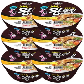 왕뚜껑 팔도 mini 우동왕뚜껑, 80g, 6개