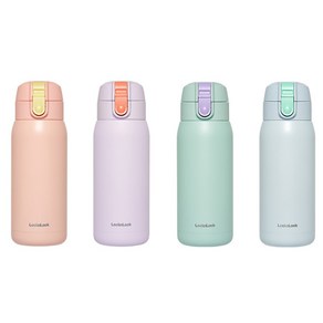 락앤락 스쿨핏 코튼캔디 원터치 텀블러, 민트, 370ml, 1개