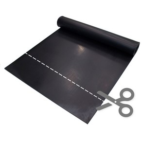 고무판 2.4T 90cmX10cm 방진패드 미끄럼방지 매트 재단, 1개