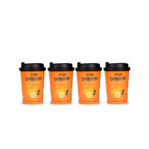 편의점액상 꿀차컵 더진한 한라봉유자차, 1개, 45g, 4개입