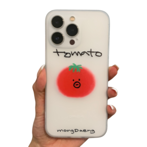 [몽댕] 럭키 토매튜 아이폰케이스 Lucky tomahtew iphone case (Half-clea)