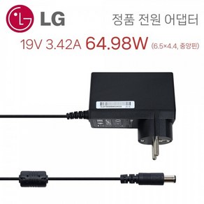 LG 32MN49HM 24MP47HQ 정품 아답터(월) 19V 3.42A 6.5mm, 1개