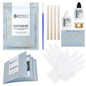 Boken to Beautiful Kintsugi Repai Kit The Atisans Choice of Kintsugi Kit Lage 30ml, 1개