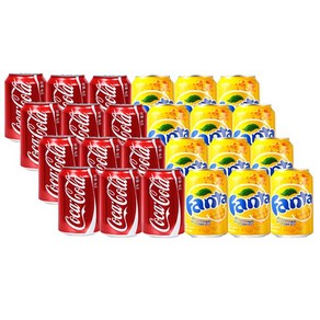 코카콜라 업소용 355ml x 12p + 환타 파인애플 355ml x 12p, 1세트