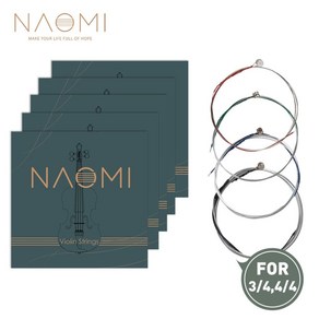 Naomi 바이올린 스트링 G D a E 현 교체 니켈 피들 콘서트 4/4 3/4 1/2 1/4 1/8 1 세트, [01] 4-4 3-4, 1개