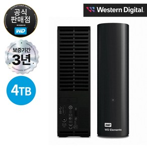 WD Elements Desktop 스탠딩 데스크탑 외장하드 4TB