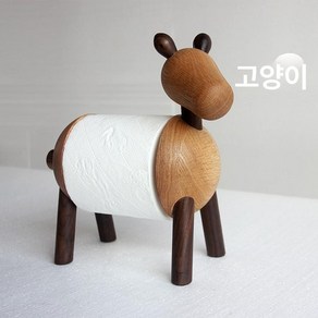 두루마리 휴지 케이스 휴지걸이 원목 당나귀 조랑말 장식품, 작은 당나귀, 1개