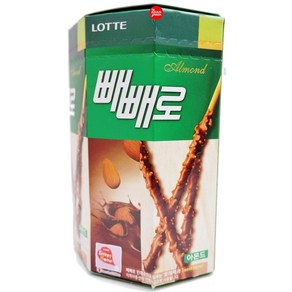 Lotte Pepeo Chocolate Almond Sticks 128g (4.51oz) 롯데 빼빼로 초콜릿 아몬드 스틱 128g (4.51oz), 1개