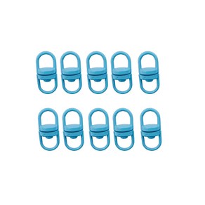 8자회전고리 연결고리, 스카이블루 10개, 1세트