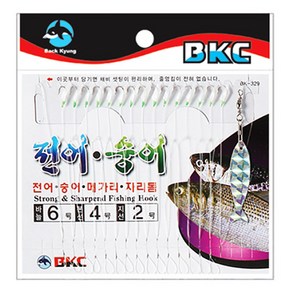 낚시방 백경 전어 숭어 어피 카드채비(15본) BK-329