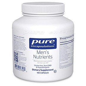 미국 직배송 Pue Encapsulations Mens Nutients  Multivitamin Mineal Supple B074T5M5JV, 1개, 180정