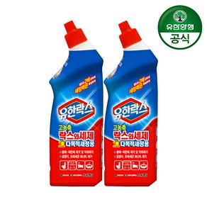 유한양행 [본사직영] 유한락스 변기세정제 시트러스 755mL, 2개