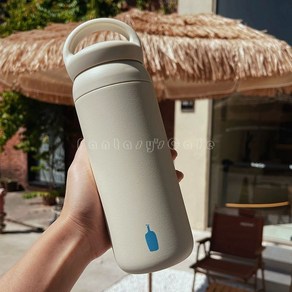 blue bottle 손잡이 뚜껑 스텐 텀블러 500ml