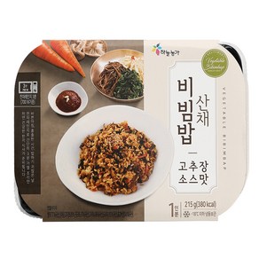 산채 나물 비빔밥 밀키트 고추장맛 산채 나물밥 215g 3팩, 3개