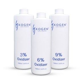 코겐 프리온 옥시던트 산화제 3% 6% 9% 1000ml/탈색약/염색산화제 브리치 산화제, 9퍼센트, 1개