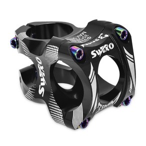 Swtxo 31.8mm MTB 자전거 스템 풀 Cnc 가공 알루미늄 합금 자전거 스템 초경량 0도 상승 Dh 암 엔듀로, 검은색