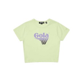 매장상품 GOLA 골라 반팔티 골라 티셔츠 W BIG LOGO SLIM CROP T-SHIRTS [LIME] 330434